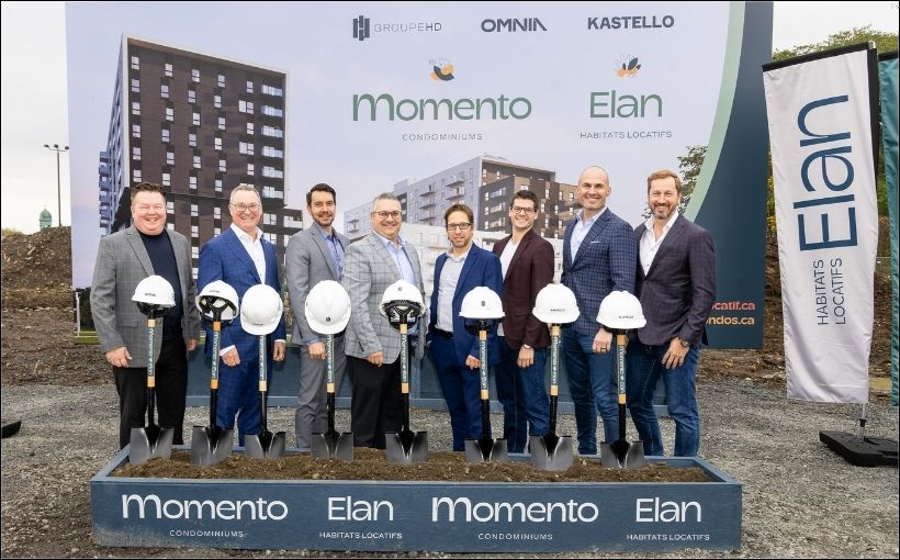 Groupe HD, Omnia Technologies and Kastello Immobilier have broken ground on a major mixed-use residential project in the Montreal borough of Mercier–Hochelaga-Maisonneuve.