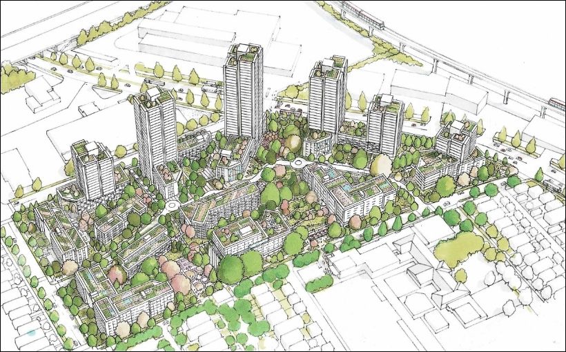 City of Vancouver administrators have endorsed a social-housing project slated to contain more than 1,900 units and mixed-use components.