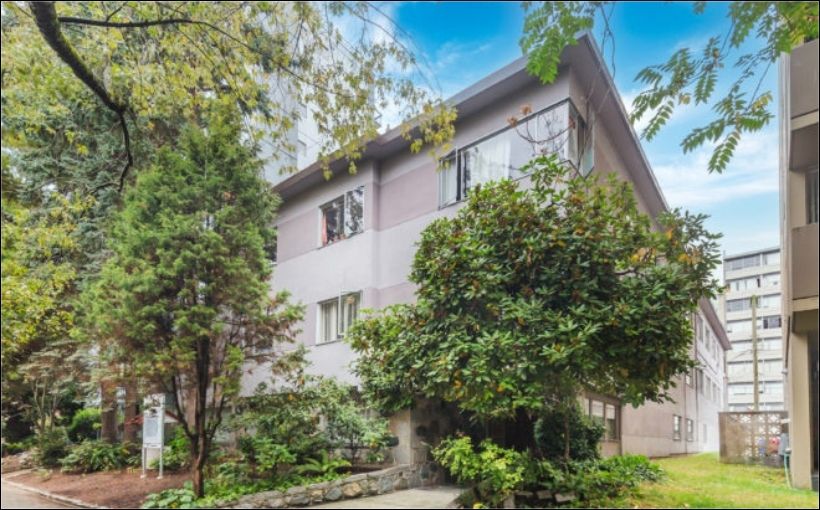 Goodman Commercial has brokered the sale of a 68-year-old apartment building in Vancouver's West End for $8.2 million.