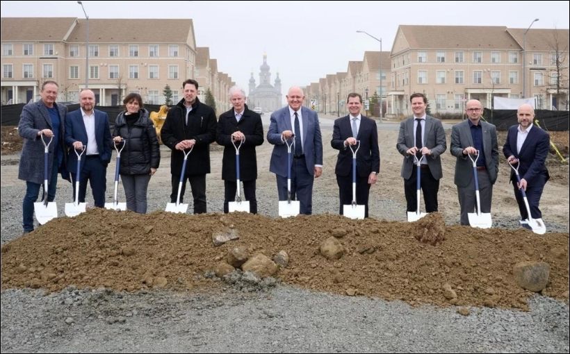 Triovest has broken ground on its Cathedraltown Business Park development project in the Greater Toronto Area.