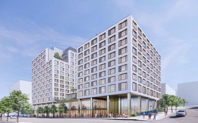 Bosa Properties is seeking to scrap the office component in an approved mixed-use development project Vancouver's Broadway corridor.
