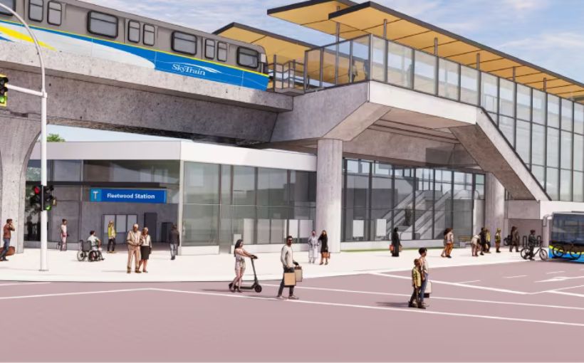 The B.C. government has selected a four-company consortium to design and build stations along the future $4.,01-billion Surrey Langley SkyTrain line.